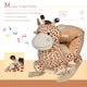 image 4 of HOMCOM Baby Rocking Horse Kids Ride on Giraffe Plush Toy W/ 32 Song Seat Belt