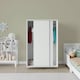 image 4 of URBNLIVING 2 Sliding Door Wardrobe 120cm Freestanding Unit | Multi | White Carcass + White Doors | 1