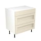 image 1 of 3 Drawer Base Unit 800mm w/ Shaker Cabinet Door - Ultra Matt Cashmere Cream | Ultra Matt Cashmere