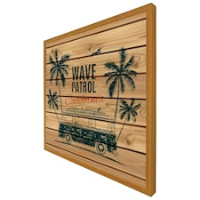 California wave patrol (Picutre Frame) Brown | Oak | L