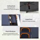 image 10 of Outsunny 2-4 Person Tent, Instant Pop Up Camping Tent Orange | Orange