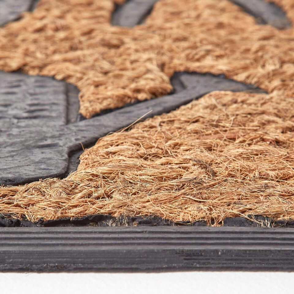 image 1 of Homescapes Garden Tools Rubber and Coir Doormat