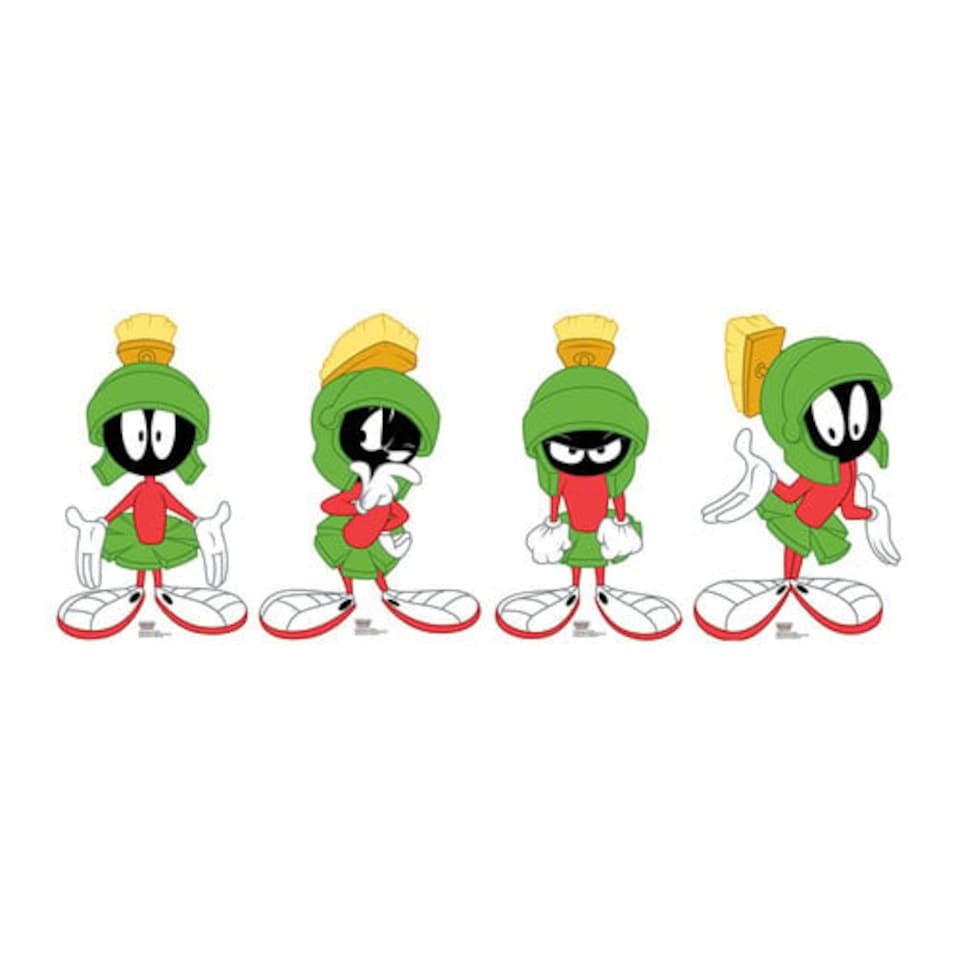 image 1 of Marvin The Martian Star Mini Cardboard Cutouts 60cm - Pack of 4