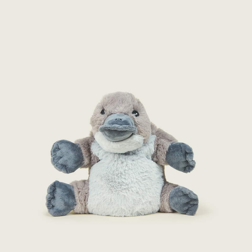 image 1 of Warmies Junior Plush Platypus MEDIUM