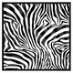 image 2 of Zebra animal print (Picture Frame) Brown | Oak | S