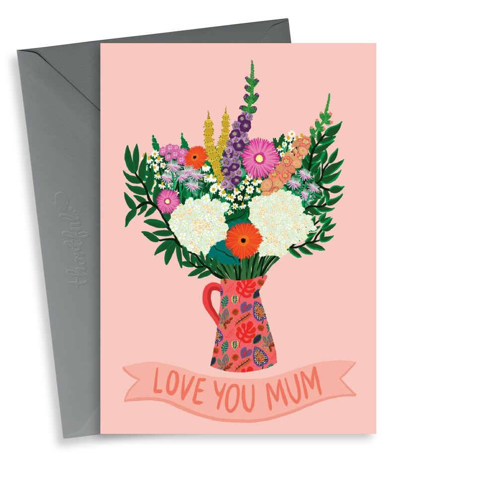 image 1 of Pretty Floral Bouquet Mother's Day Card For Mum