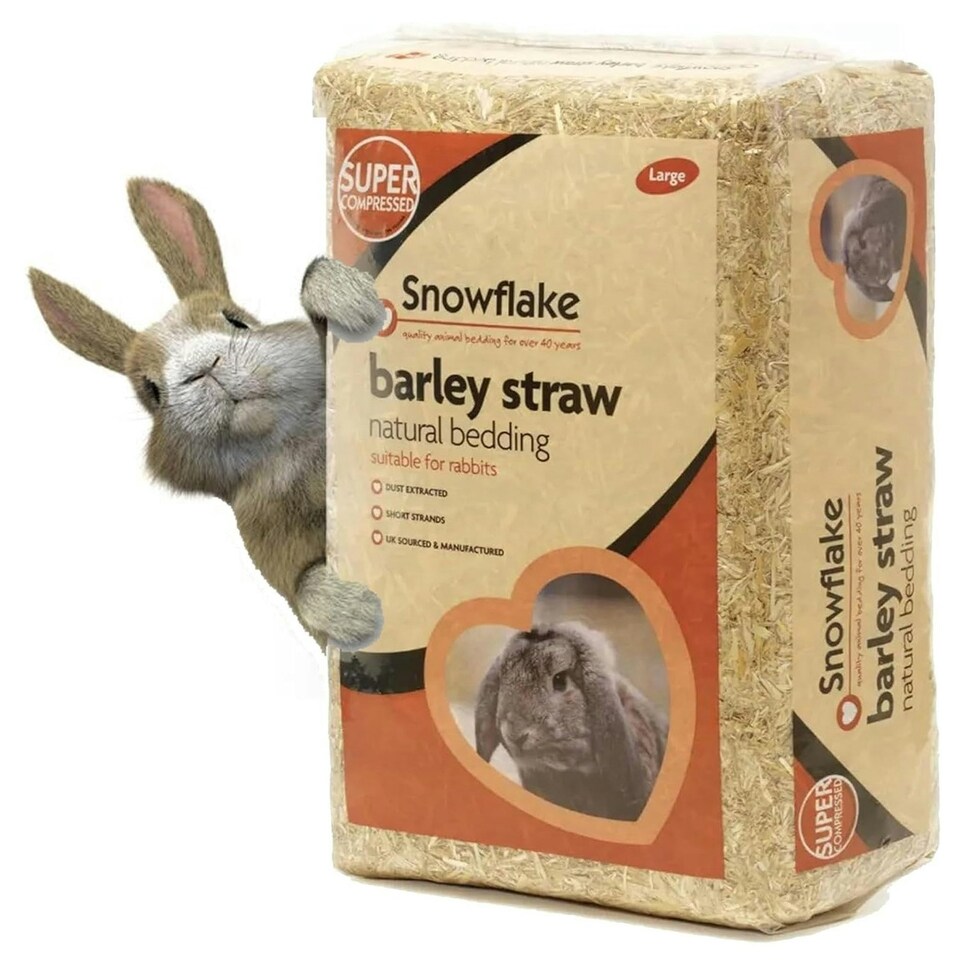 image 1 of 1 Bag Of 3kg Extra Soft Barley Snowflake Natural Pet & Animal Bedding Chopped For Comfort