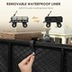 image 8 of Outsunny Garden Cart with Removable Liner, Quick-Release Sides, Black