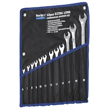 Bluespot Tools Extra Long Combination Spanner Set, 12 Piece