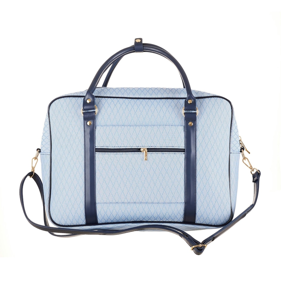 image 1 of Signare Cabin Bag - Alice In Wonderland Tea Party Blue