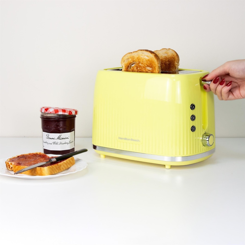 image 1 of Hamilton Beach Miami Kettle & Toaster Set Banana Split