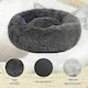 image 2 of Alivio Round Plush Pet Dog Cat For Calming Pet Anti Anxiety Washable Medium Grey | M