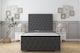 image 1 of Sloomy Watson Graphite Dumfries Bed Frame With 50" Upholstered Headboard 2'6 Small Single