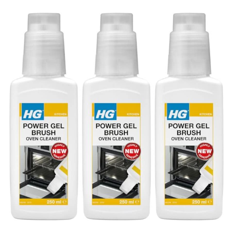 HG Power Gel Brush - Oven Cleaner - 250ml - 3 Units