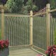 image 2 of Java Decking Fence Panels - Solid Steel - FIts Gap of 560 mm x 770 mm High - Electro Galvanised/Black Powder Coated Black