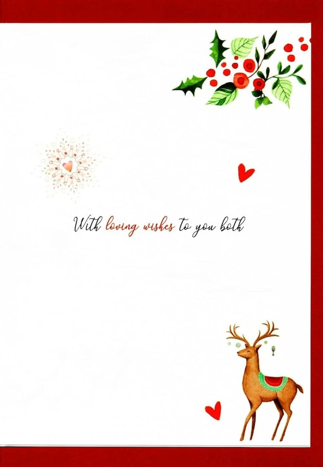 image 1 of Embellished Magnifique Sister & Brother-In-Law Large Christmas Card