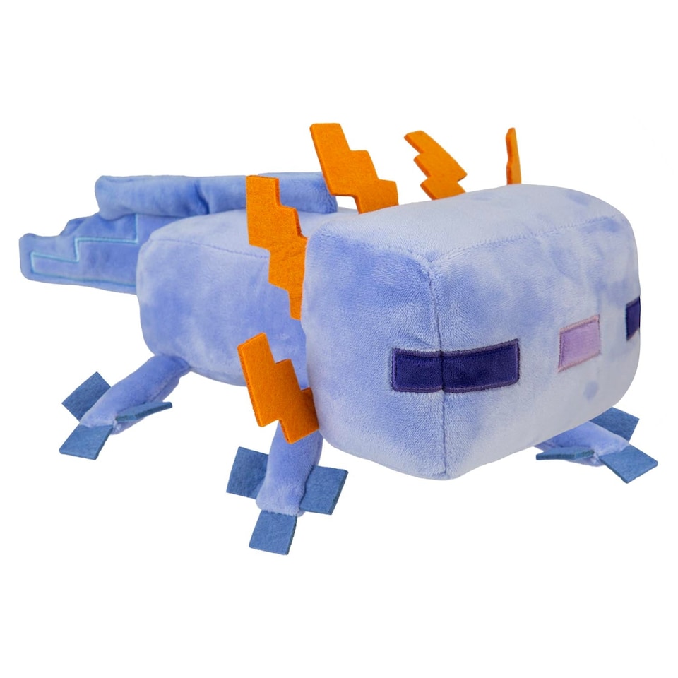 PMS Minecraft Blue Axolotl Soft Toy - 28cm x 15cm