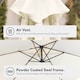 image 4 of VonHaus Banana Parasol 3M Ivory Cream Cream