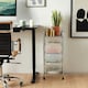 image 3 of VonHaus 4 Drawer White Storage Trolley with 360° Wheels