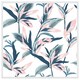 image 1 of Winter pink & blue flowers (Picture Frame) White | L