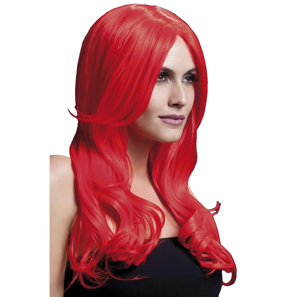 Fever Womens/Ladies Khloe Wig - Neon Red - One Size
