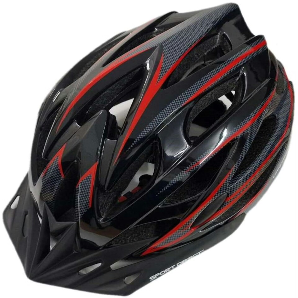 image 1 of Sport Direct "Team Comp 24 Vent Bike Helmet Mens Graphite 58-61cm Black | L
