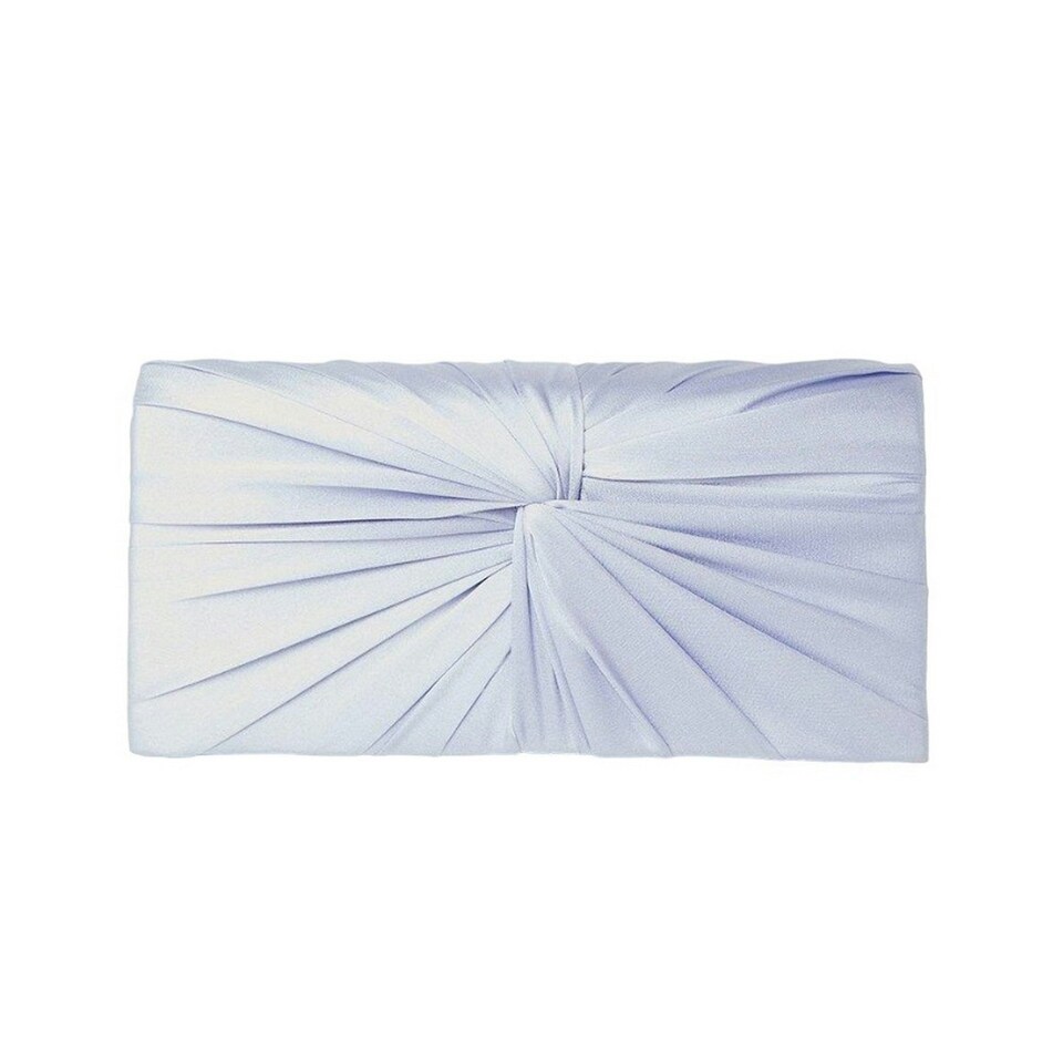 image 1 of Dorothy Perkins Beauty Satin Twisted Clutch Bag - Blue - One Size Blue