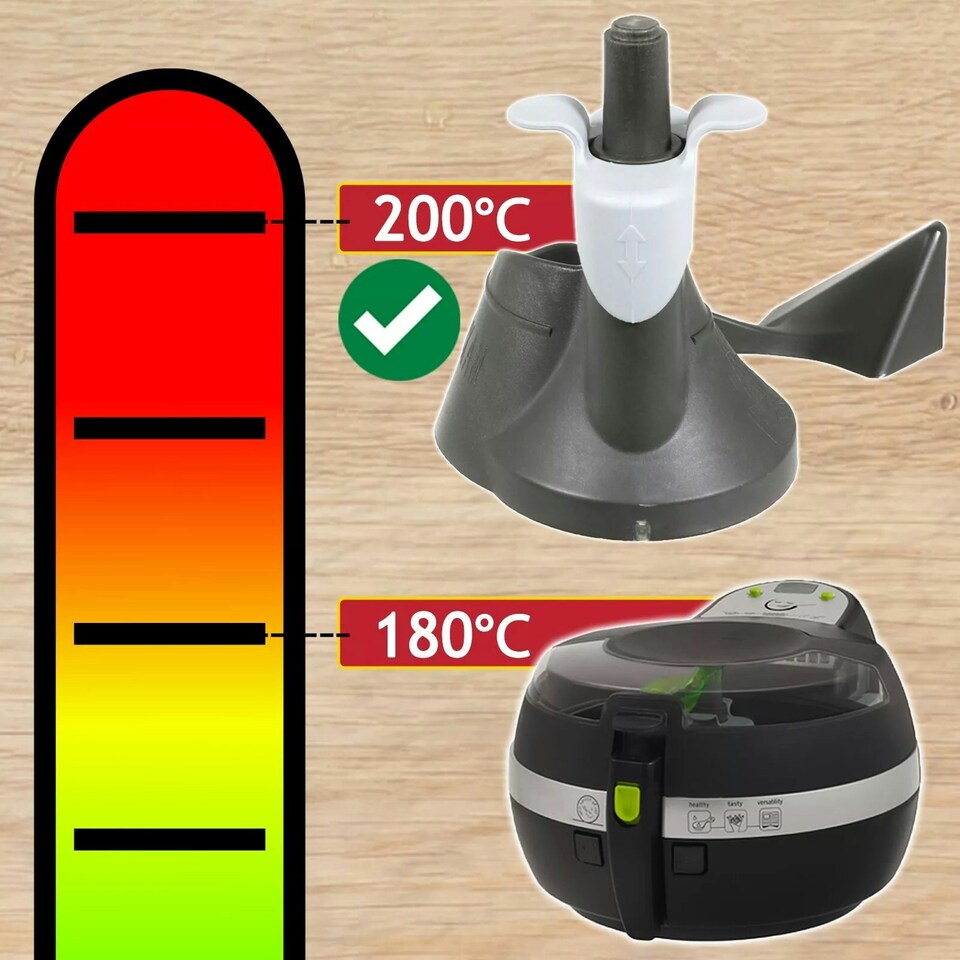 image 1 of SPARES2GO Mixing Blade Paddle Stirring Arm & Seal Compatible with Tefal SERIE 001-1 Fits Actifry Health Fryer
