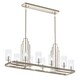 image 1 of Kichler Kimrose Bar Pendant Ceiling Light Polished Nickel