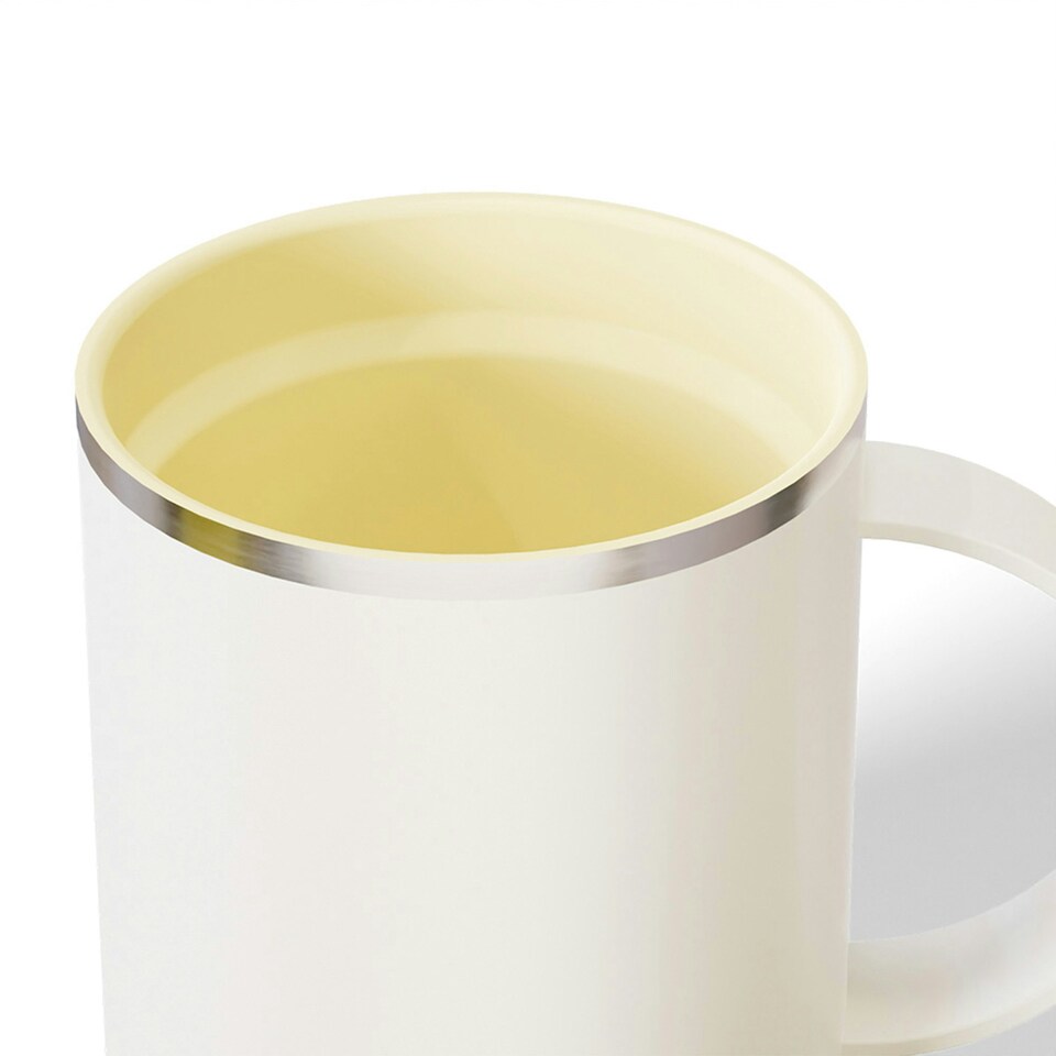 image 1 of Asobu Ultimate Stainless Steel Ceramic Inner Coating Mug 400ml Baby White