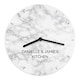 image 6 of Personalised Marble Effect Wooden Clock