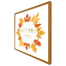Autumn vibes (Picture Frame) Brown | Oak | XS