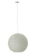 image 1 of Interiors by Premier Large White Geometric Pendant Light, Modern Ceiling Light With White Steel Shade, Durable Decorative Lighting