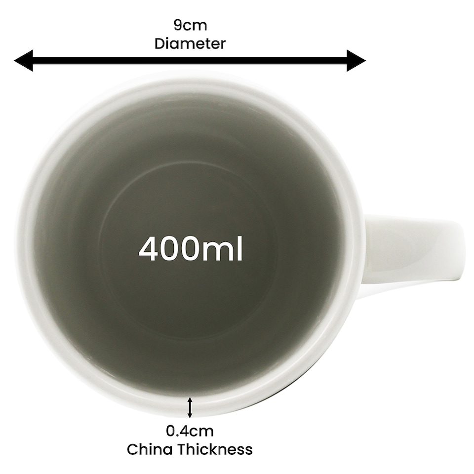 image 1 of Queens Paradise Birds Peacock 400ml Fine China Oak Mug | Multi | 1