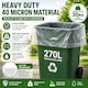 image 3 of Lianpak 270L Clear Wheelie Bin Liners 115 x 160cm 40 Micron 10 Bags Per Roll