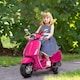 image 2 of AIYAPLAY Vespa Licensed 12V Kids Electric Motorbike, Kids Ride on Motorcycle with Music, Head Light, MP3, FM Radio, Two Training Wheels, for 3-6 Years - Pink