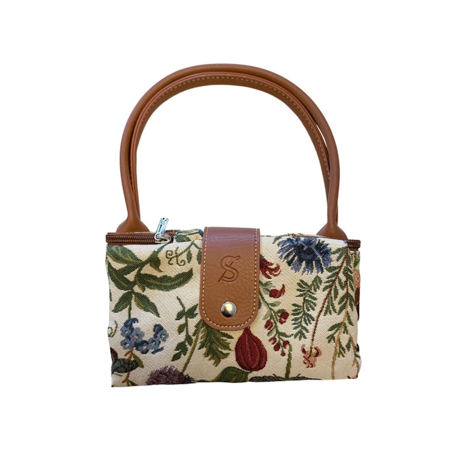 image 1 of Signare Foldable Shopper Tote Bag Morning Garden