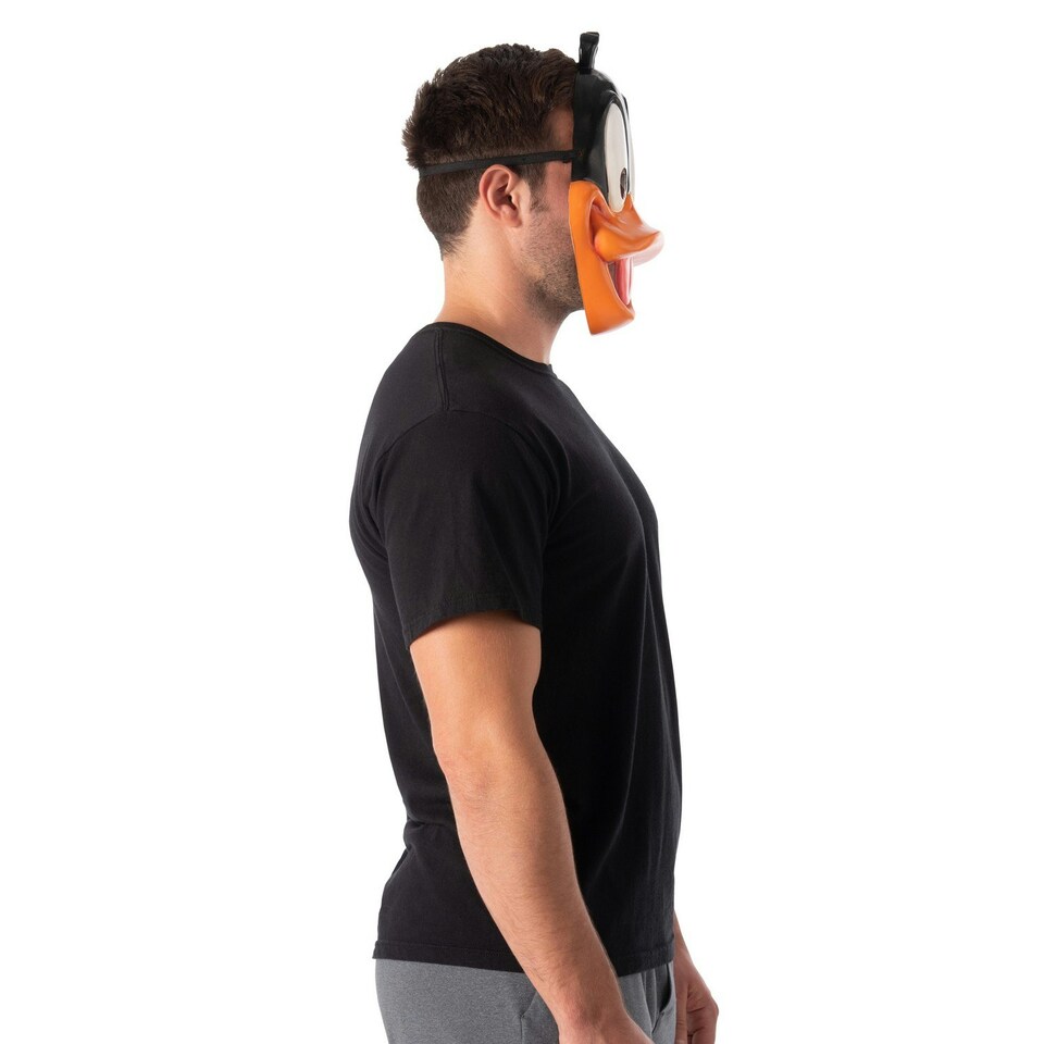 image 1 of Space Jam Daffy Duck 1/2 Mask - Orange/Black/White - One Size