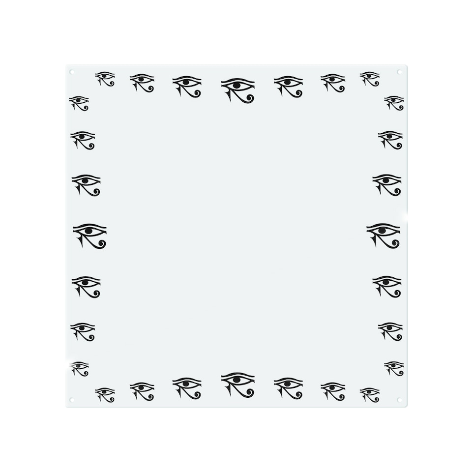 image 1 of Eye Of Horus Splash Back | White