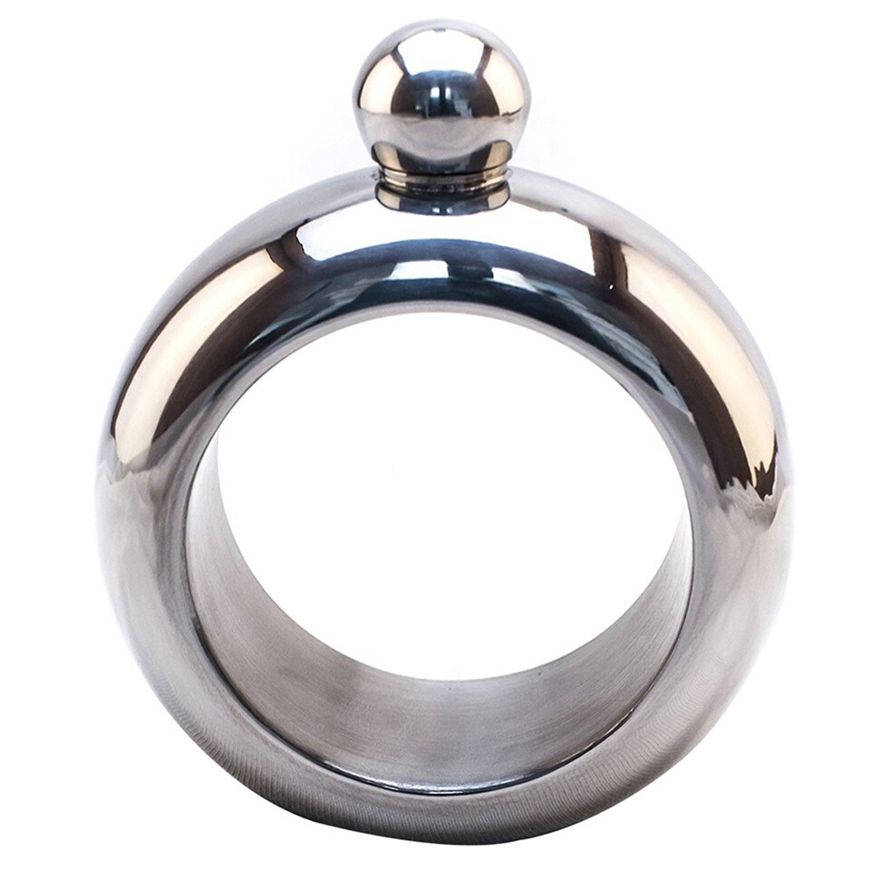 image 1 of Mixology Bangle Hip Flask Stainless Steel