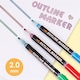 image 4 of Pack of 24 Colors Art Drawing Outline Fineliner Marker pens