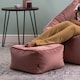 image 2 of Amara Velvet Bean Bag Pouffe Dusk Pink | Pink | Dusk Pink | 1