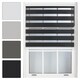 image 1 of Day and Night Zebra Roller Blind 235cm Wide x 165cm Long | Black | Black
