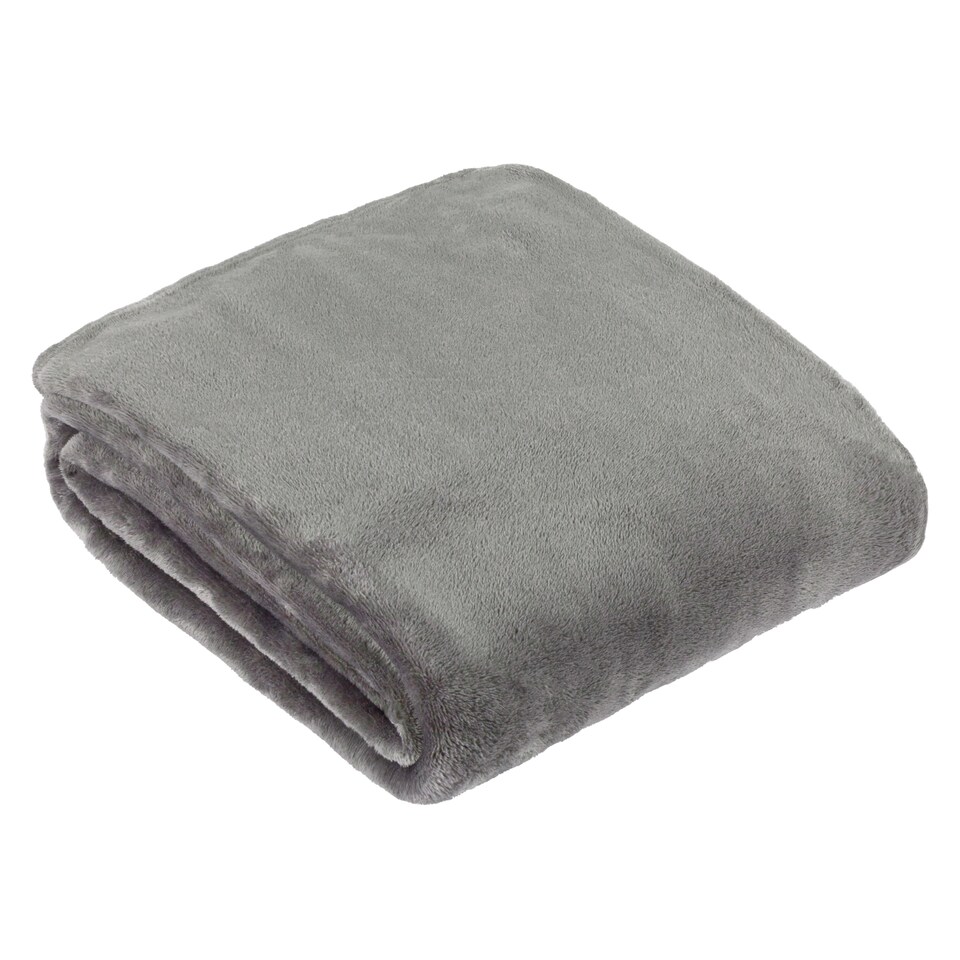 image 1 of Furn Harrow Fleece Throw | Grey | Charcoal | 1