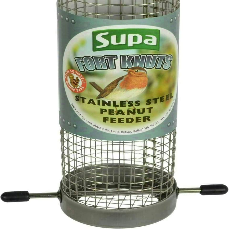 image 1 of Supa 8 " Wild Bird Stainless Steel Fort Knuts Peanut Feeder
