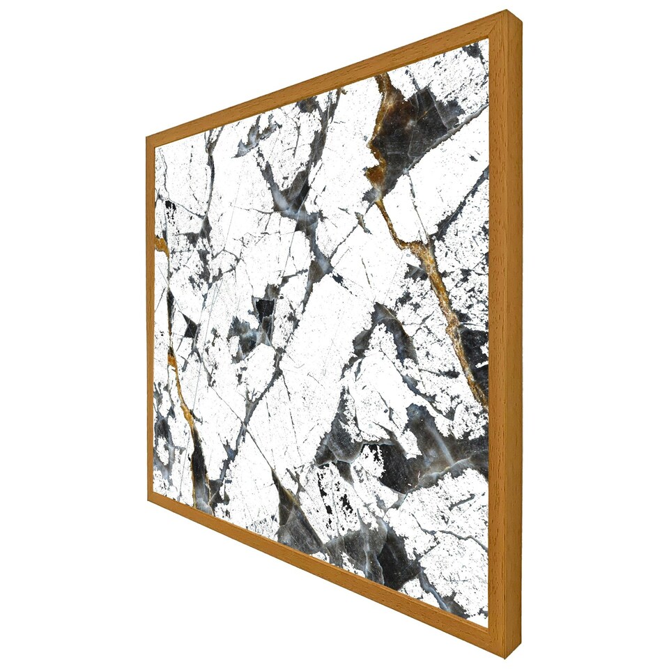 image 1 of Black & gold marble (Picture Frame) Brown | M