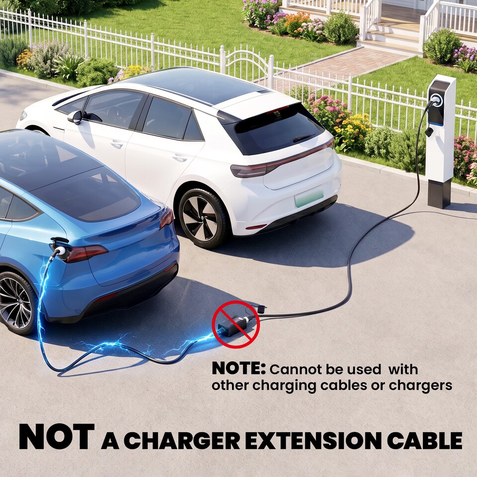 image 1 of HOMCOM Type 2 EV Charging Cable, 22kW, 32A, Mode 3, 3-Phase, 10m