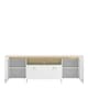 image 2 of Lazio TV Cabinet 2 Door 1 Drawer in Alpine White/White Gloss