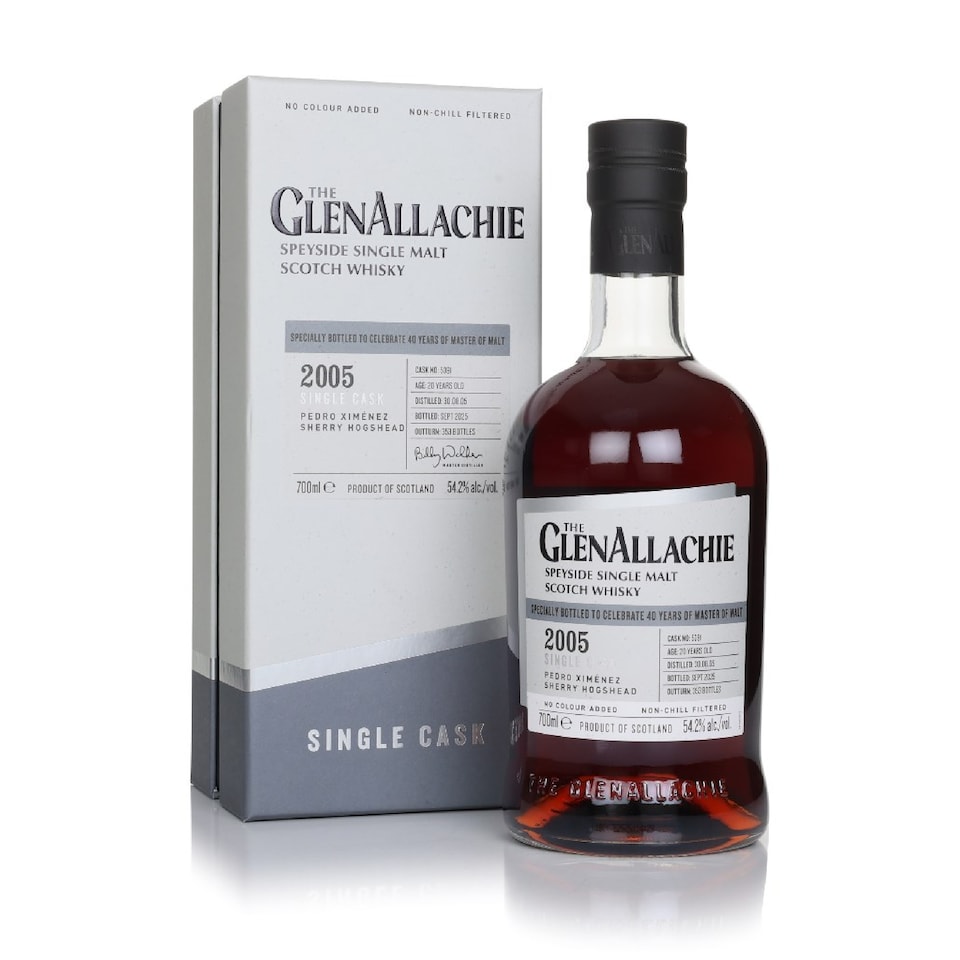 image 1 of GlenAllachie 20 Year Old 2005 cask 5391 - Pedro Ximenez Sherry Hogshead Master of Malt Exclusive | Clear