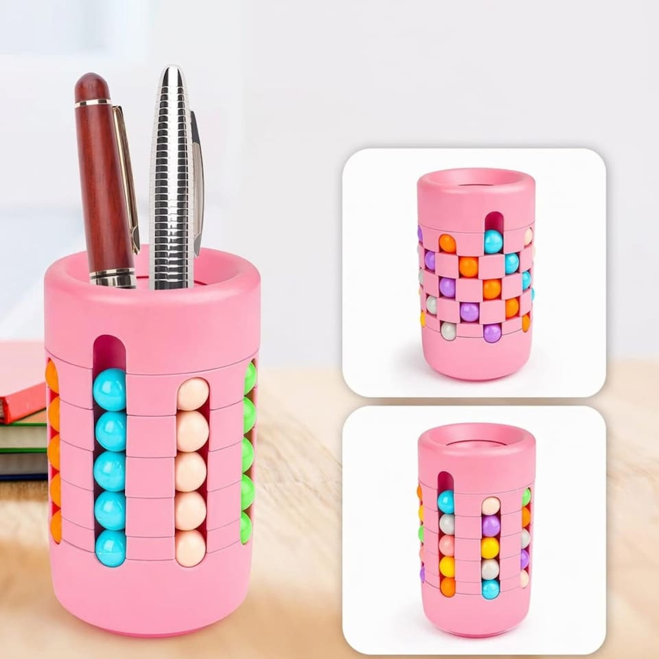 image 1 of Magic Bean Rotating Cube Game - Multicoloured Educational Puzzle Toy for Boys & Girls, Develops Problem-Solving, Spatial Awareness & Coordination, No-Battery Learning Gift for Ages 4-6